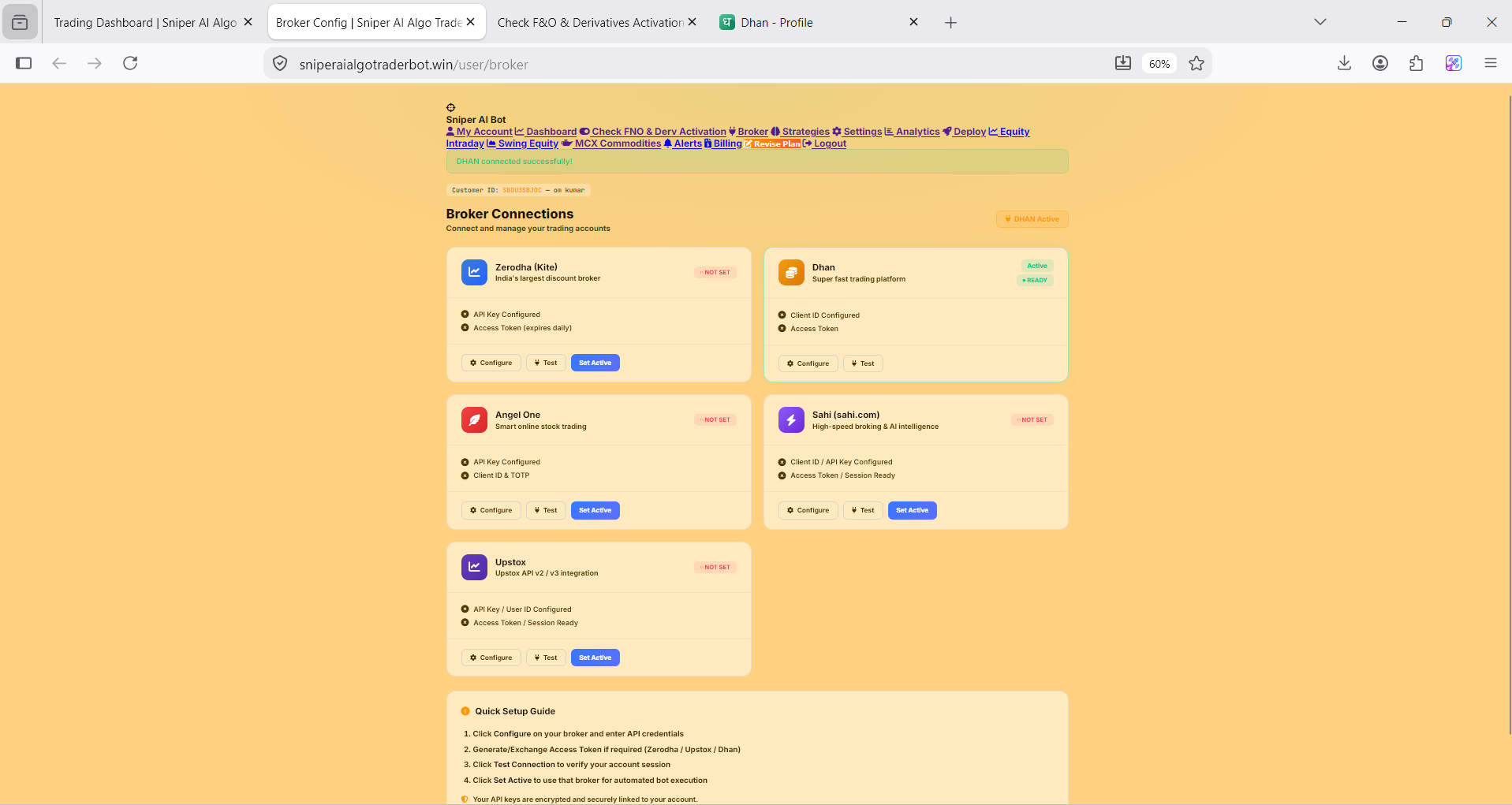 Test Passed Broker Connection Test